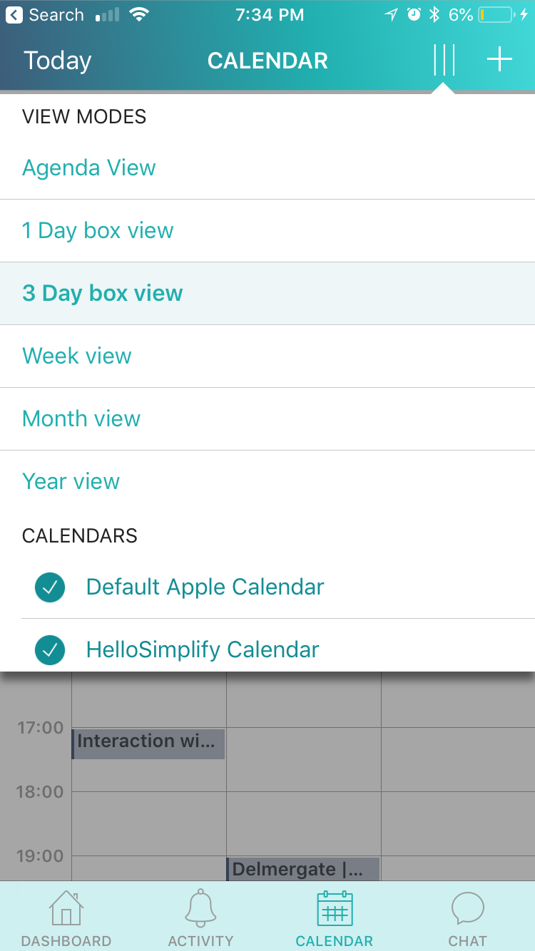 Screenshot of iPhone App