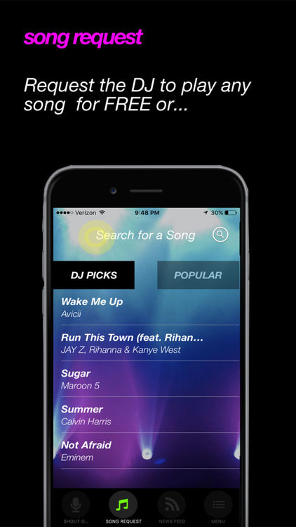 Screenshot of iPhone App